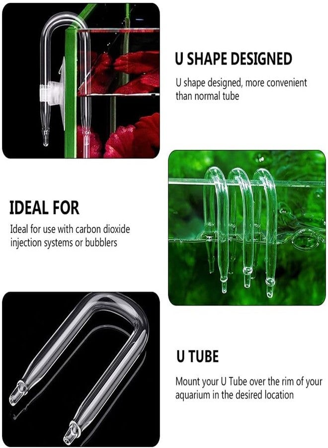 VAYINATO® Aquarium U Shaped Bend Pipe Tube, Suits Upto 12mm Glass - Co2 Diffuser Equipment Transparent for Tubing (1 Pc) by Petzlifeworld - Image 4